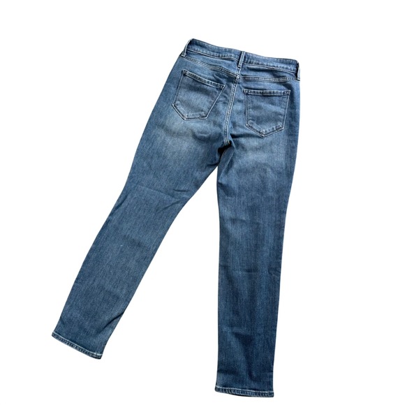 Old Navy Straight Jeans Women 4 Petite Blue High Rise Wow Straight Stretch - Picture 2 of 10